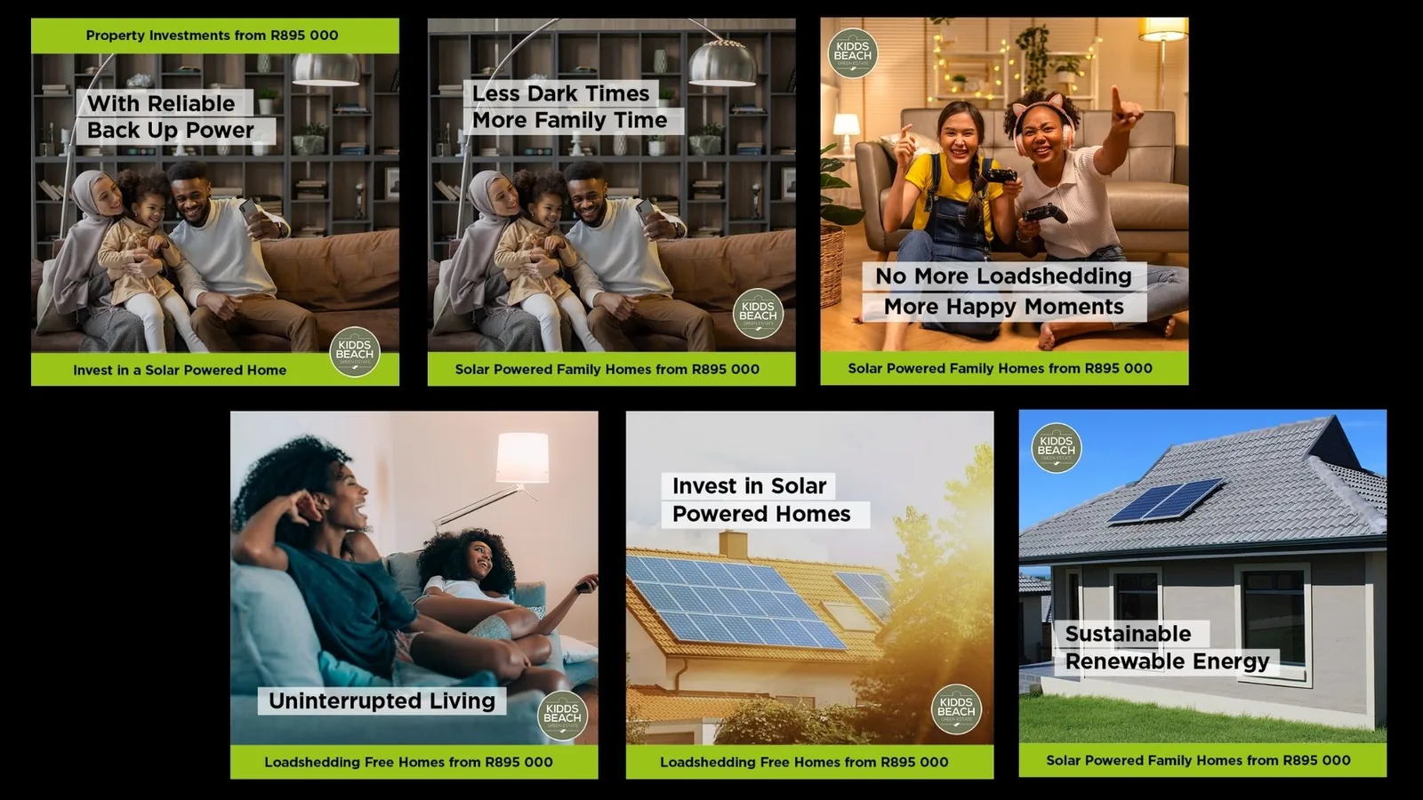 Kidds Beach Green Estate social campaign by Poke Digital