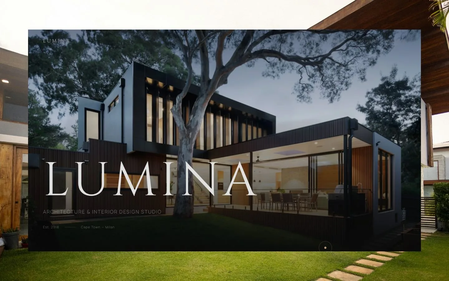 LUMINA Architects website screenshot 1